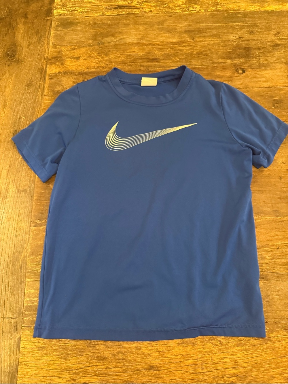 Nike Royal Blue Short Sleeve Tee with Silver Swoosh